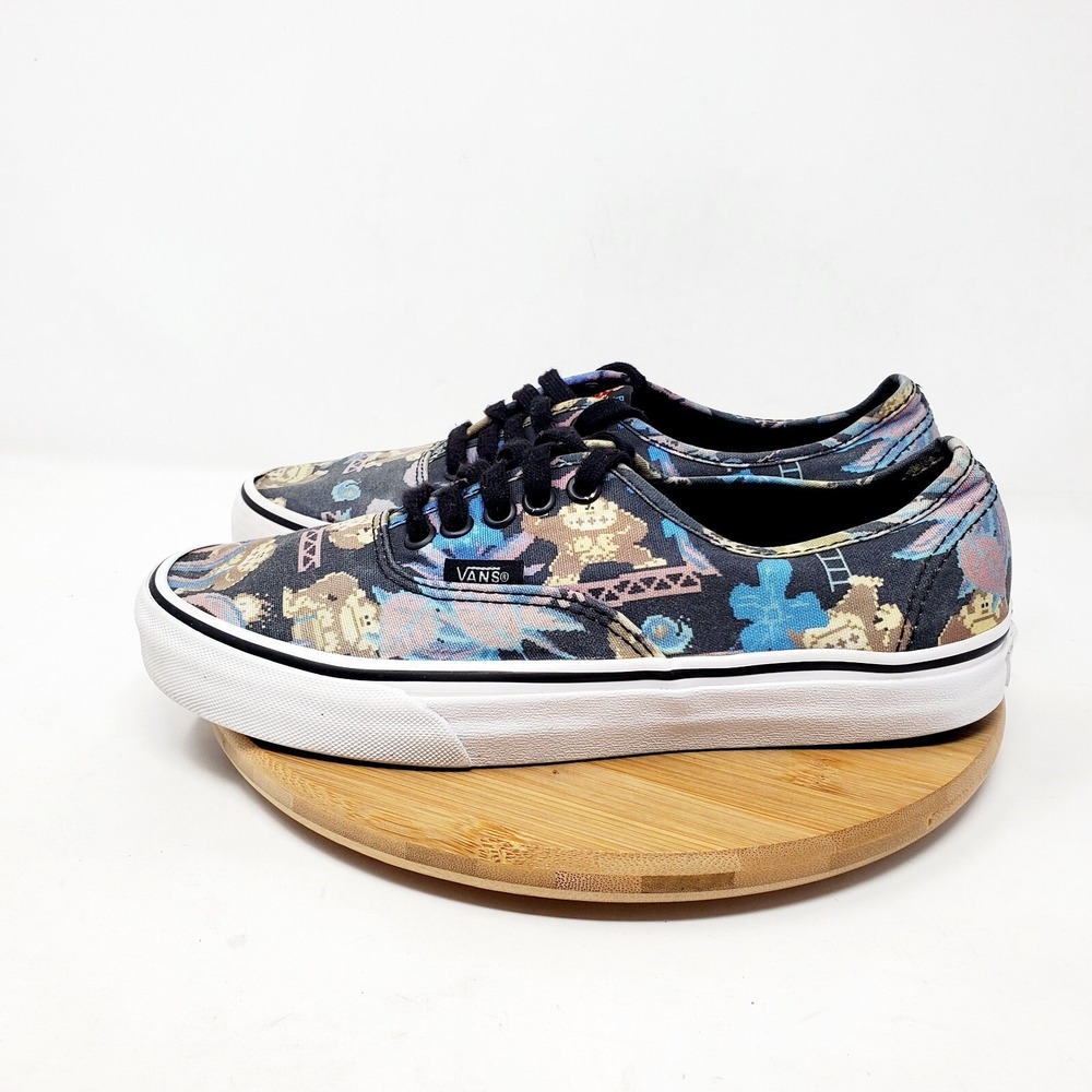 Vans Nintendo Donkey‎ Kong Shoes Womens 8 Low Faded Lace Up Authentic Mens 6.5 - Picture 2 of 16